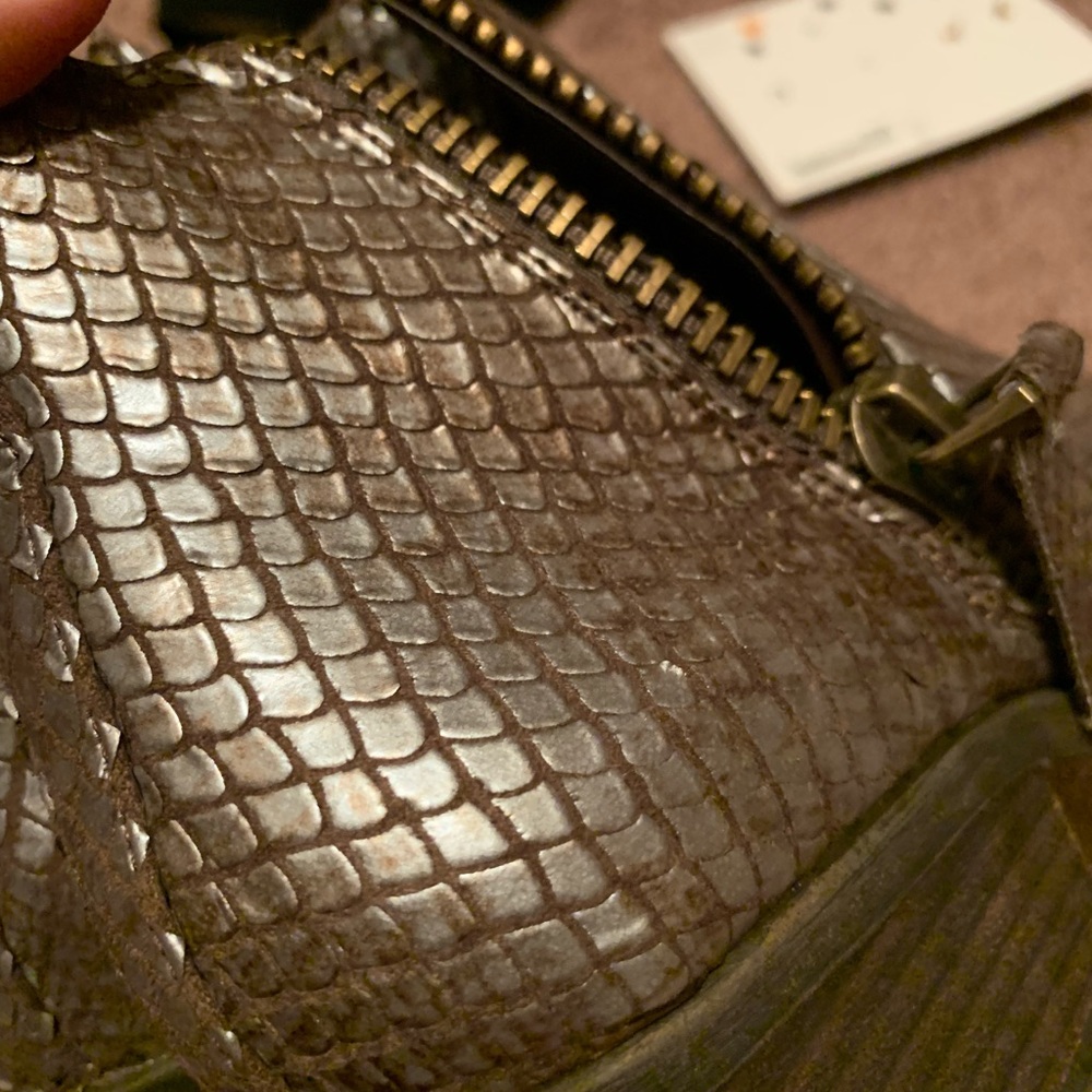 Metallic Snake Skin Booties - Picture 3 of 4